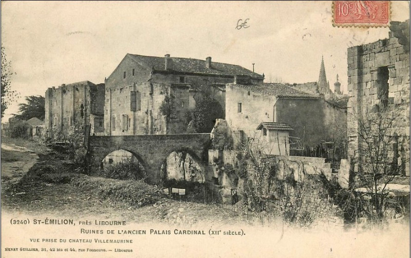 Carte postale ancienne Saint-Emilion Palais Cardinal 5