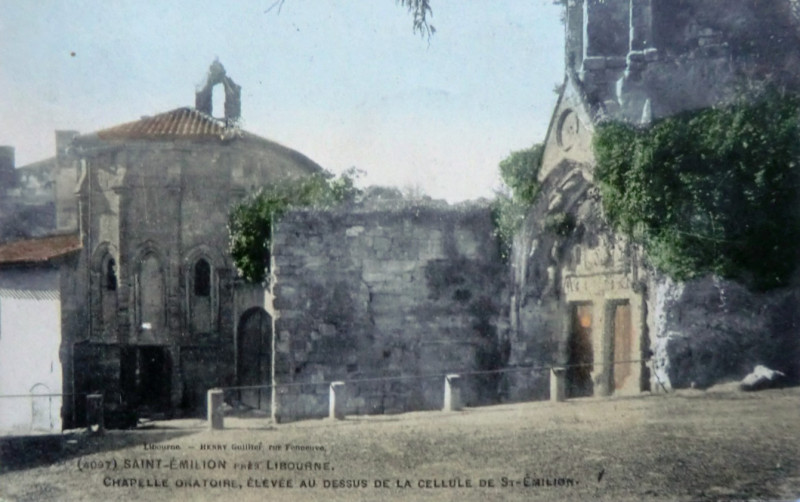Carte postale ancienne Saint-Emilion église monolithe 11a