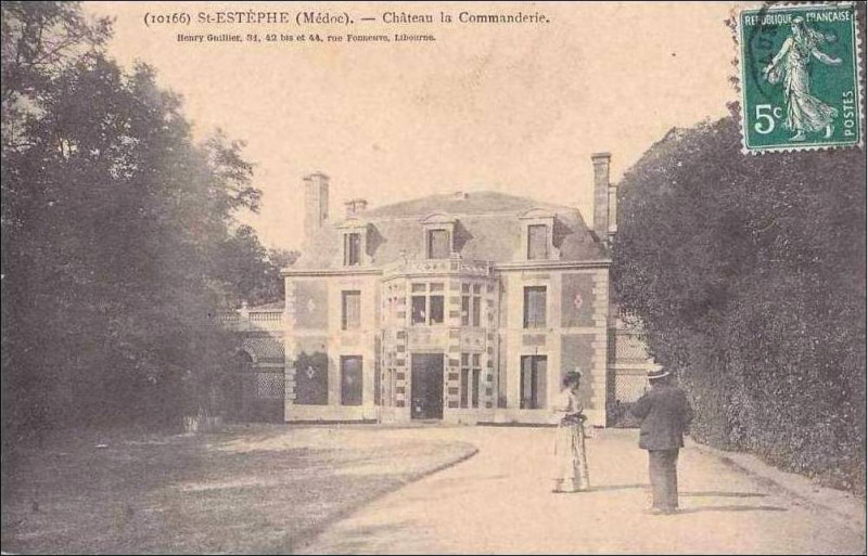Carte postale ancienne Saint-Estèphe - château la Commanderie 1