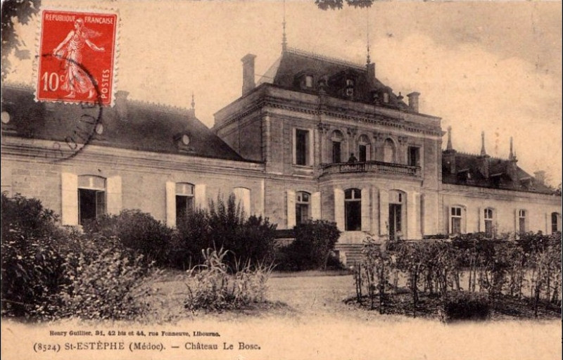 Carte postale ancienne Saint-Estèphe - château le Bosc 1