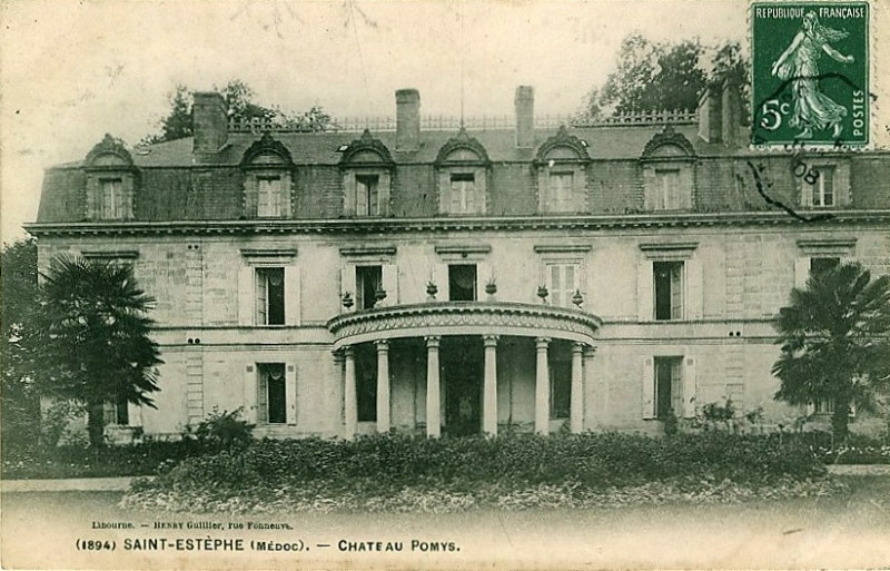 Carte postale ancienne Saint-Estèphe - château Pomis 2