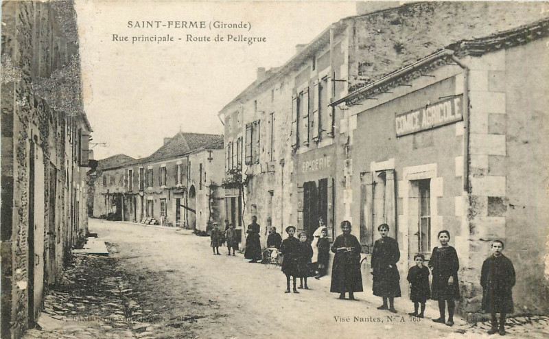Carte postale ancienne Saint-Ferme - bourg 4