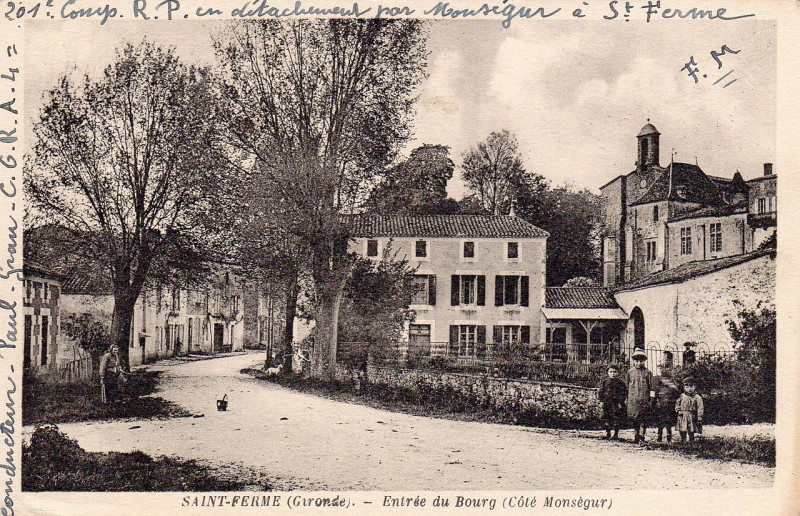 Carte postale ancienne Saint-Ferme - bourg 5