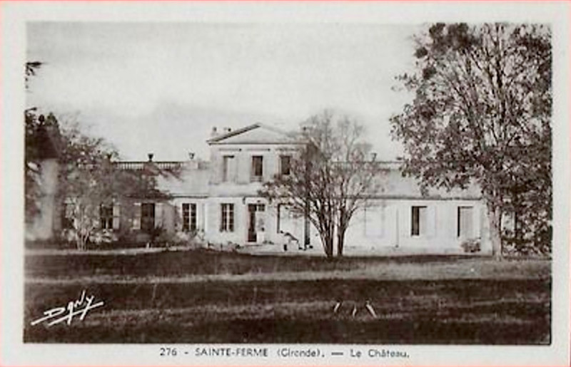 Carte postale ancienne Saint-Ferme - château 1
