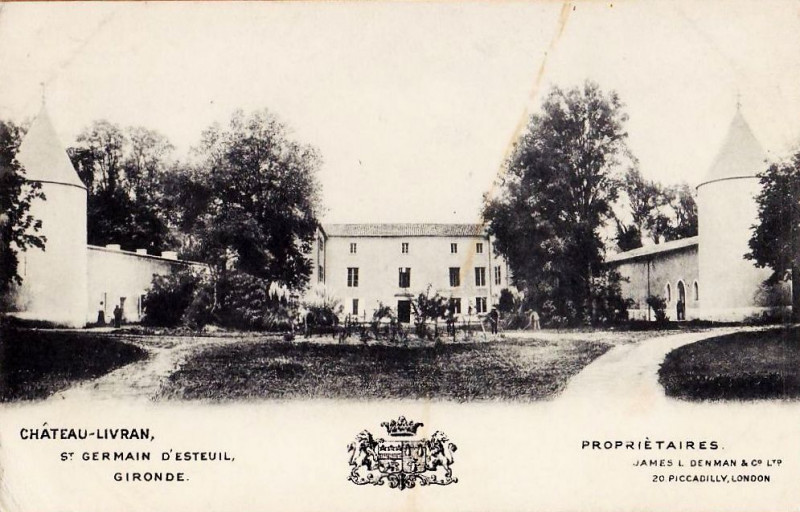 Carte postale ancienne Saint-Germain-d'Esteuil - château Livran 2