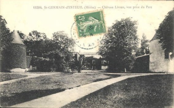 Carte postale ancienne Saint-Germain-d'Esteuil - château Livran 6
