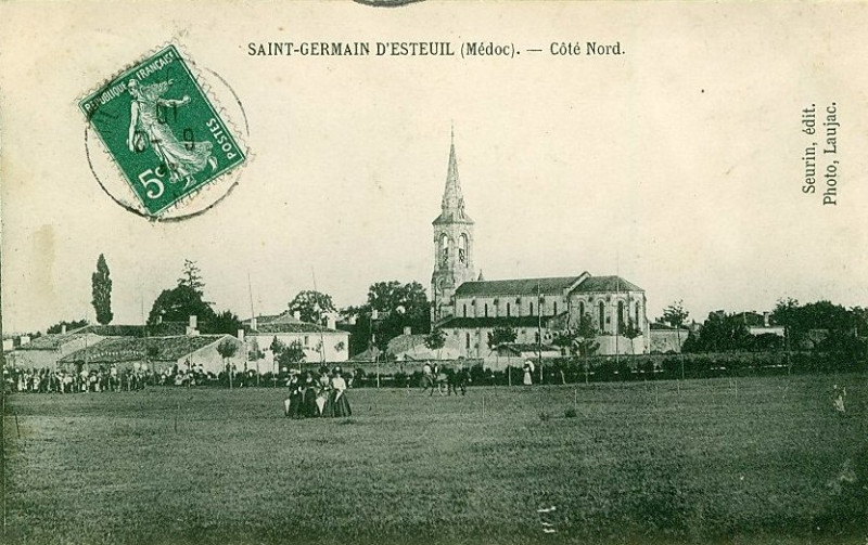 Carte postale ancienne Saint-Germain-d'Esteuil - vue générale 1
