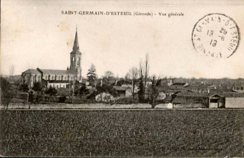 Carte postale ancienne Saint-Germain-d'Esteuil - vue générale 2