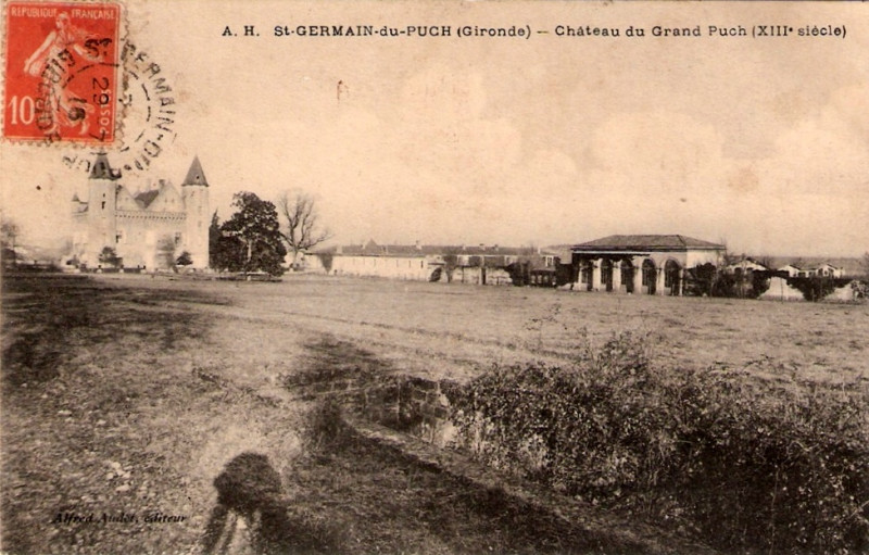 Carte postale ancienne Saint-Germain-du-Puch - château du Grand Puch 6