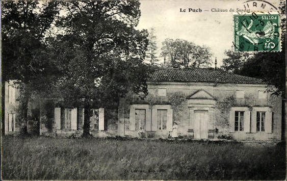 Carte postale ancienne Saint-Germain-du-Puch - Château du Sandat 1