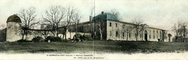 Carte postale ancienne Saint-Germain-du-Puch - château Jonqueyres 1