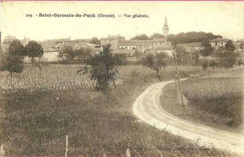 Carte postale ancienne Saint-Germain-du-Puch - vue générale 1