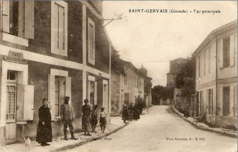 Carte postale ancienne Saint-Gervais - bourg 1