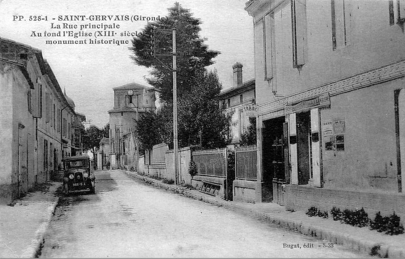 Carte postale ancienne Saint-Gervais - bourg 2