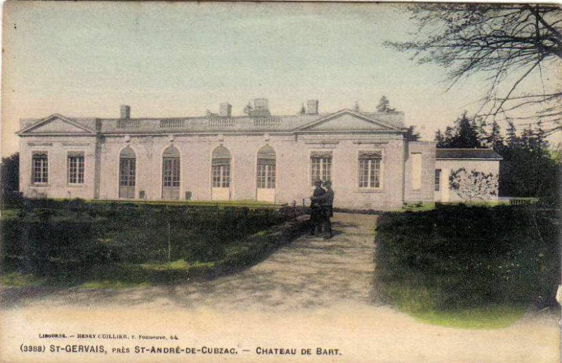Carte postale ancienne Saint-Gervais - château de Bart