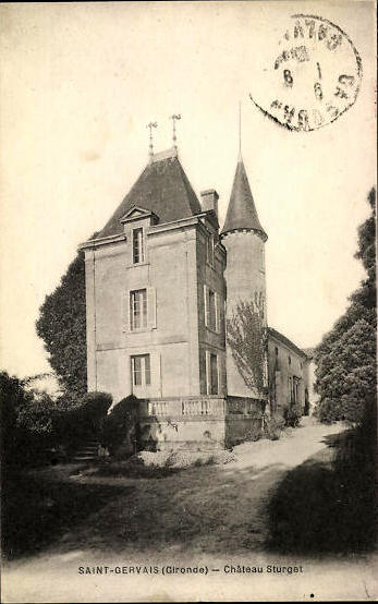 Carte postale ancienne Saint-Gervais - Château Sturget 2