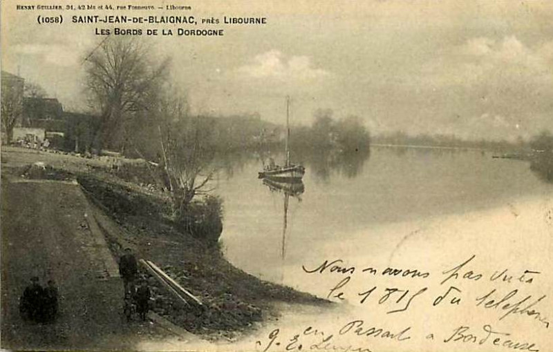 Carte postale ancienne Saint-Jean-de-Blaignac - la Dordogne 1