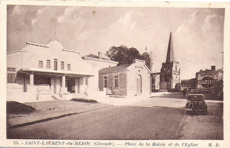 Carte postale ancienne Saint-Laurent-Médoc - bourg 5