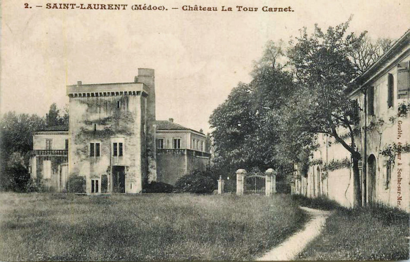 Carte postale ancienne Saint-Laurent-Médoc - château Carnet 4