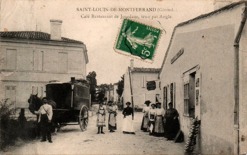 Carte postale ancienne Saint-Louis-de-Montferrand - bourg 1
