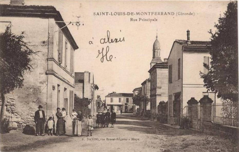 Carte postale ancienne Saint-Louis-de-Montferrand - bourg 2
