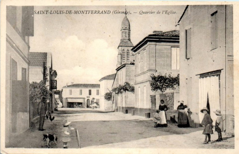 Carte postale ancienne Saint-Louis-de-Montferrand - bourg 3