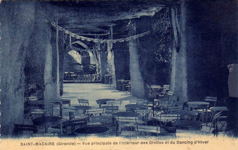 Carte postale ancienne Saint-Macaire - grottes 2