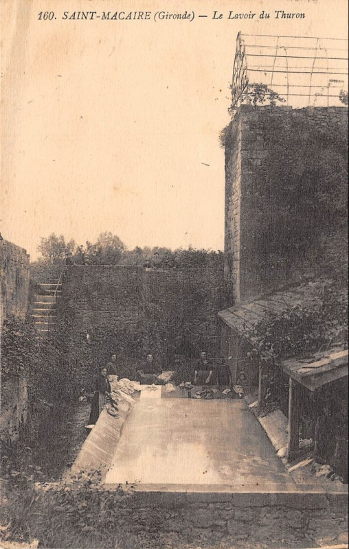 Carte postale ancienne Saint-Macaire - lavoi du Thuron