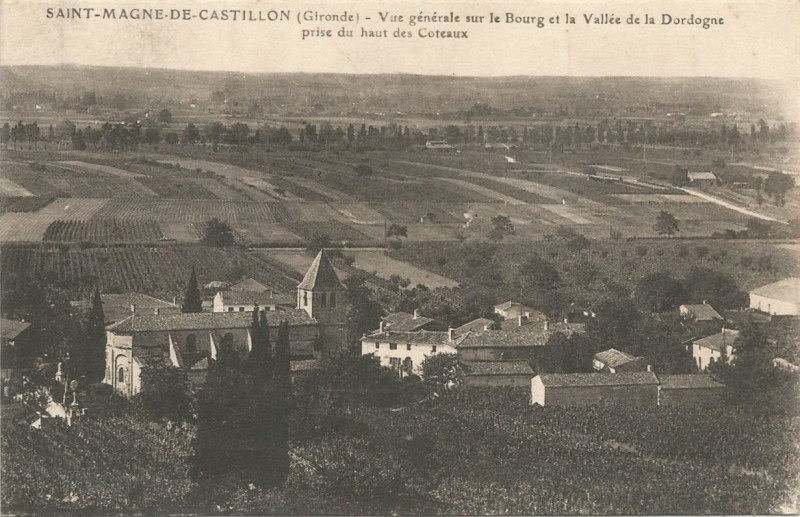 Carte postale ancienne Saint-Magne-de-Castillon - vue générale 1