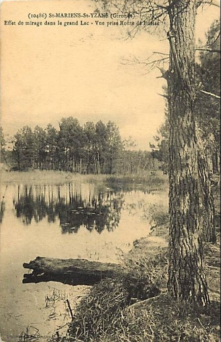 Carte postale ancienne Saint-Mariens - Lac