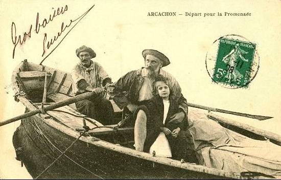 Carte postale ancienne Arcachon - Bassin plaisance 6