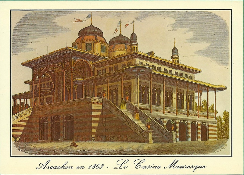 Carte postale ancienne Arcachon - Casino Mauresque 16