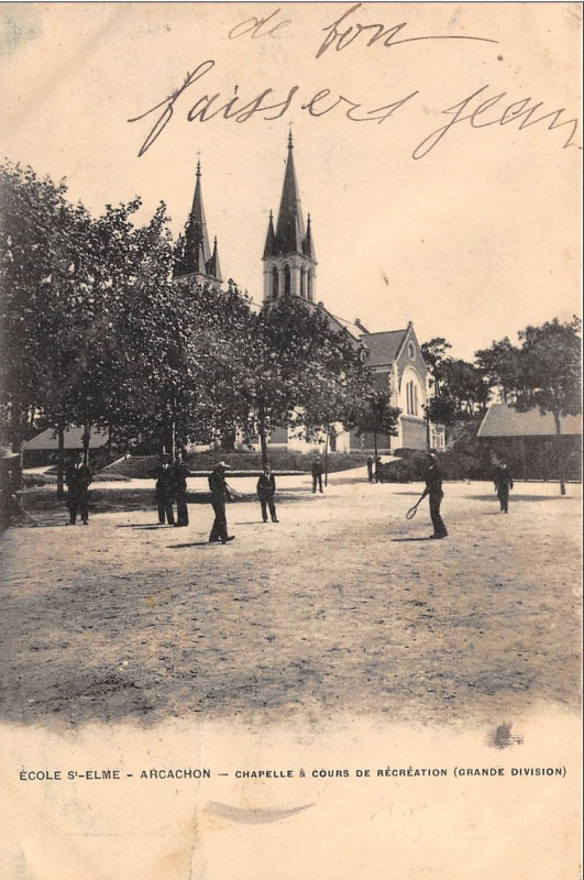 Carte postale ancienne Arcachon - Ecole Saint-Elme 3