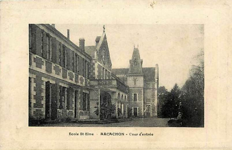 Carte postale ancienne Arcachon - Ecole St Elme 1