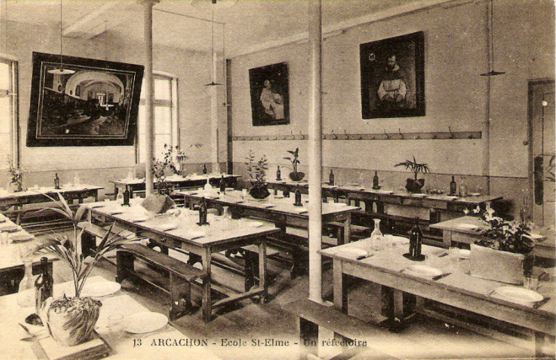 Carte postale ancienne Arcachon - Ecole St Elme 8
