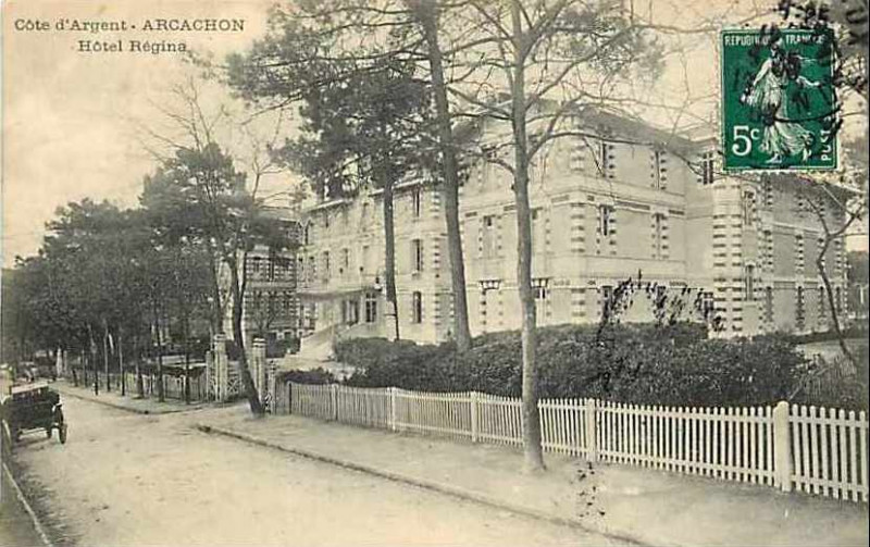 Carte postale ancienne Arcachon - Hôtel Regina 4