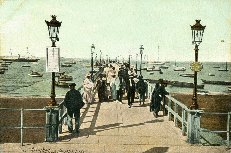 Carte postale ancienne Arcachon - la Jetée 6
