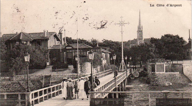 Carte postale ancienne Arcachon - la Jetée de la chapelle 3