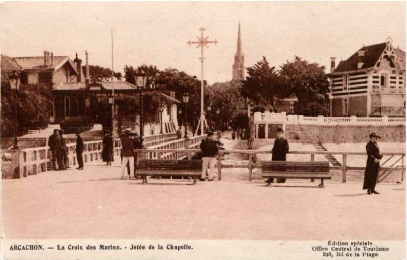 Carte postale ancienne Arcachon - la Jetée de la chapelle 5