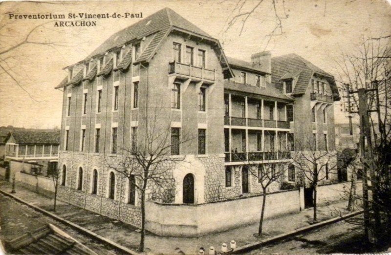 Carte postale ancienne Arcachon - Sanatorium de St Vincent de Paul