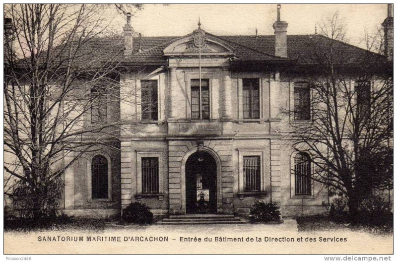 Carte postale ancienne Arcachon - Sanatorium Maritime 1