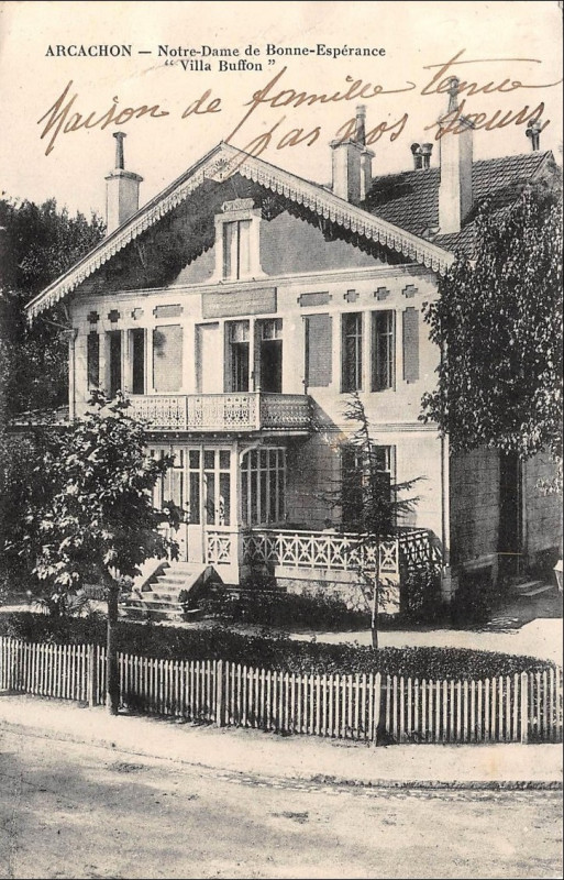 Carte postale ancienne Arcachon - villa Buffon