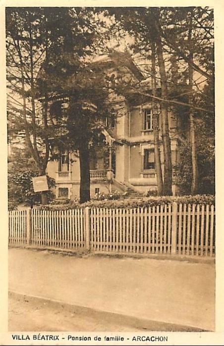 Carte postale ancienne Arcachon - villa Béatrix