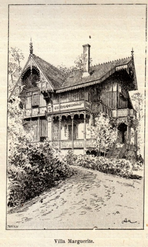 Carte postale ancienne Arcachon - villa Marguerite