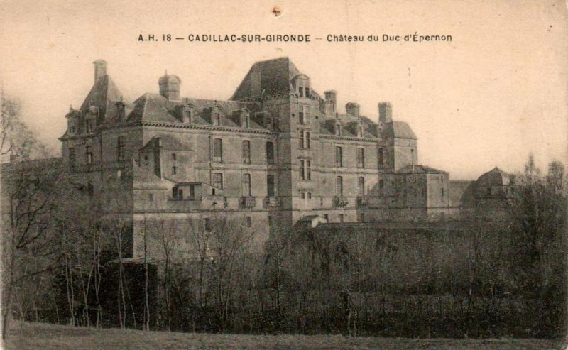 Carte postale ancienne Cadillac-sur-Garonne - Château d'Epernon 7