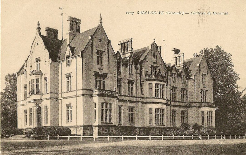 Carte postale ancienne Saint-Selve - Chateau de Grenade 1