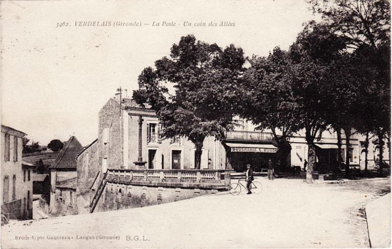 Carte postale ancienne Verdelais - Bourg 4