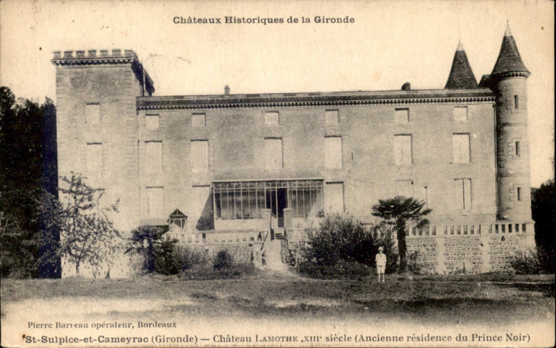 Carte postale ancienne Saint-Sulpice-et-Cameyrac-chateau-Lamothe 2