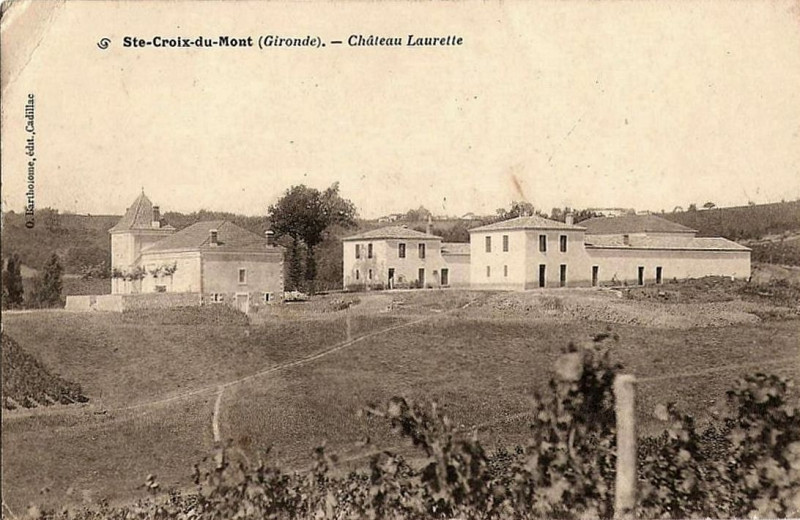 Carte postale ancienne Sainte-Croix-du-Mont - château Laurette 1