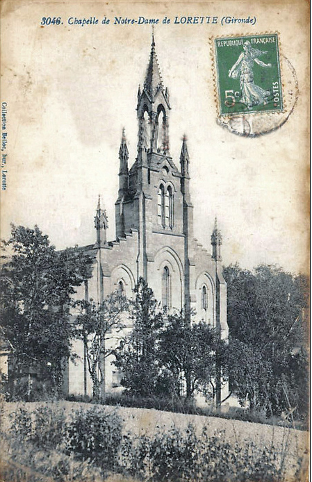 Carte postale ancienne Saint-Michel-de-Lapujade - église N.D. de Lorette 4